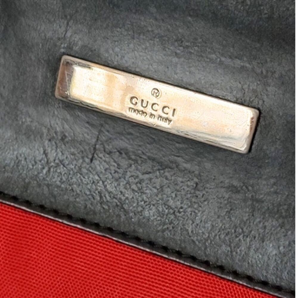 Gucci vintage canvas leather crossbody messenger bag EUC - Picture 3 of 8